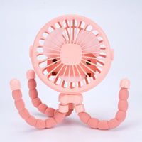 Wentylator do wózka dziecięcego Przenośny wentylator zewnętrzny z klipsem dla dziecka 600 mAh – Pink