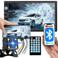 RADIO SAMOCHODOWE BLUETOOTH 2 DIN 7" KAMERA COFANIA DOTYKOWY EKRAN PILOT