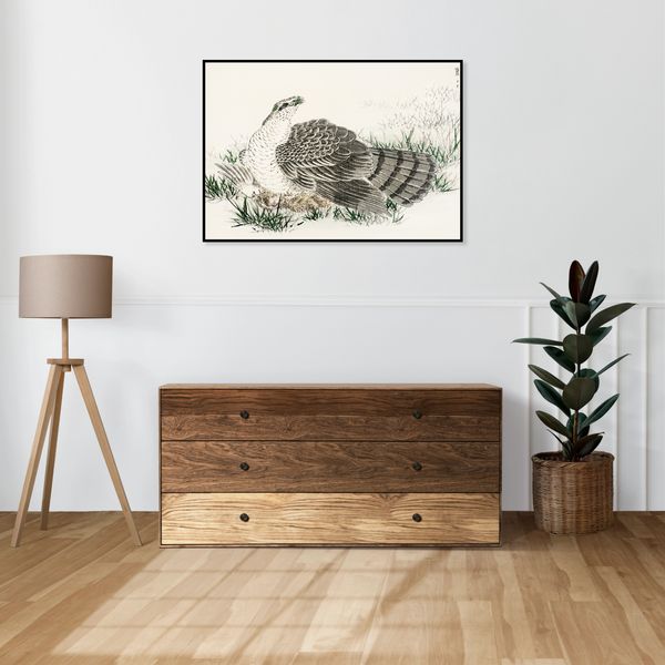 Plakat 35x25cm  Hawk-Eagle, Kashu Japoński Vintage do Salonu zdjęcie 4