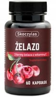 Skoczylas ŻELAZO 3 FORMY Witamina C 60kap ANEMIA