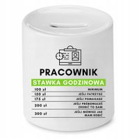 Dla Pracownika Skarbonka Stawka Godzinowa Z Nadrukiem Ze Zdjęciem