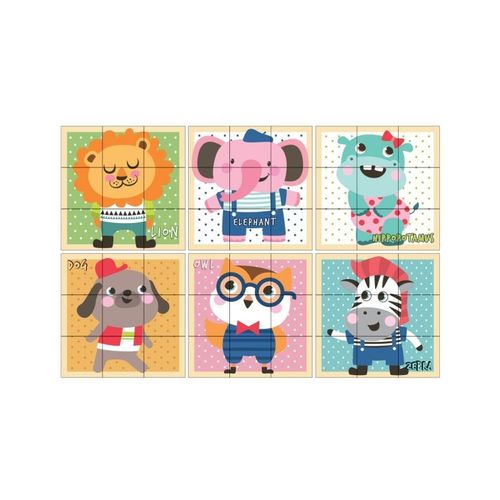 Klocki drewniane 9 elementów AKUKU na Arena.pl