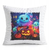 PODUSZKA BIAŁA PREZENT - HALLOWEEN