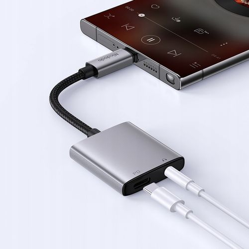 MCDODO ADAPTER USB-C MINI JACK 3,5MM PRZEJŚCIÓWKA KABEL AUX DO SAMSUNG DAC na Arena.pl