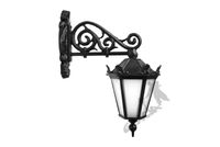 KINKIET G08 ŚLIMAK W DÓŁ Z KLOSZEM ŻELIWNYM SPAWANYM ŻELIWNA LAMPA OGRODOWA RETRO ELEGANCKA DO OGRODU ZEWNĘTRZNA