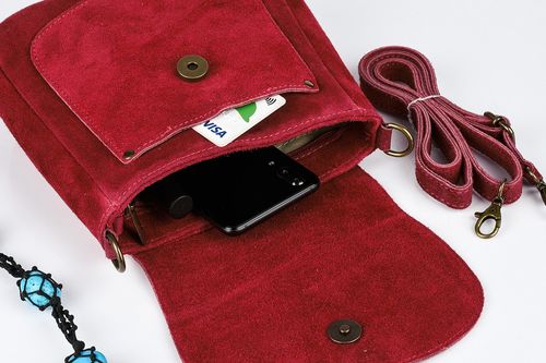 Torebka skórzana Damska Zamszowa Listonoszka retro X40 na Arena.pl