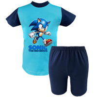 Krótka Piżama dziecięca Sonic - Szybki jak błyskawica
