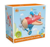 DLA DZIECI  ZABAWKOWY SAMOLOT Z DREWNA
