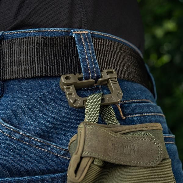 Karabińczyk firmy M-Tac 5,5 cm olive czarny zdjęcie 3