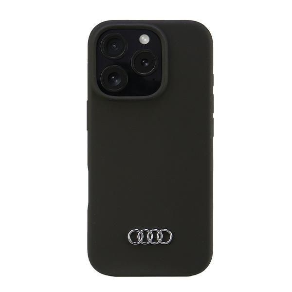 Audi Silicone Case iPhone 16 Pro 6.3" czarny/black hardcase zdjęcie 1