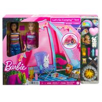 Barbie Kempingowy namiot + 2 lalki Zestaw HGC18