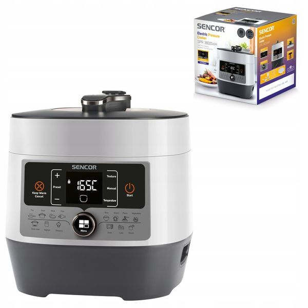 Multicooker szybkowar elektryczny 1000W 5,7L 14 PROGRAMÓW Sencor SPR 3600WH zdjęcie 1