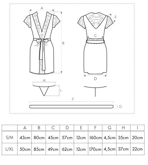 SZLAFROK DAMSKI CZARNY PIĘKNA KORONKA STRINGI S/M zdjęcie 4