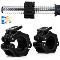 ZACISKI SZCZĘKOWE zatrzaskowe NA GRYF 25MM KOMPLET 2 SZT blokady SAPPHIRE