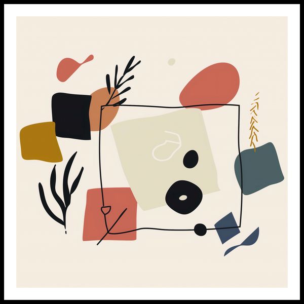 Plakat 100x100cm Abstrakcyjny Dialog zdjęcie 3