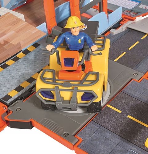 SIMBA STRAŻAK SAM JUPITER 2w1 QUAD REMIZA FIGURKA na Arena.pl