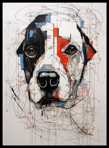 Plakat 40x55cm Przyrysowany Psiak na Arena.pl