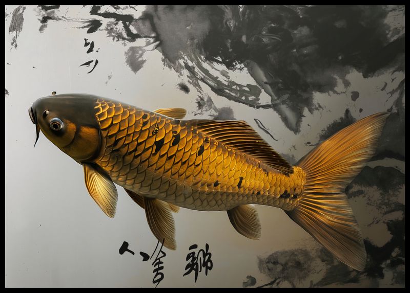Plakat 84x59,5cm Spokojna Ryba Koi zdjęcie 2