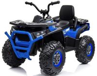 Quad Na Akumulator 4 Silniki 45W 12V10AH Ekoskóra Koła Eva Niebieski