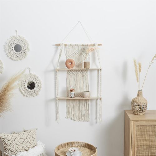 Półka Boho duża macrama beżowa na Arena.pl