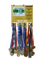 Wieszak na medale i numery startowe REKORDY BIEGOWE RUN twoje imię 22.1