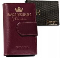 Portfel dla babci Z IMIENIEM grawer na DZIEŃ BABCI