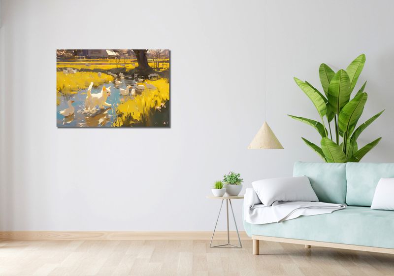 Obraz 90x60cm Słońce na Wsi zdjęcie 2