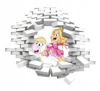 Naklejka samoprzylepna 3D dziecięce bajkowe dziura