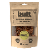 NATURALNE SMACZKI PRZYSMAKI DLA PSA BULT SERDELKI WOŁOWE 12szt.