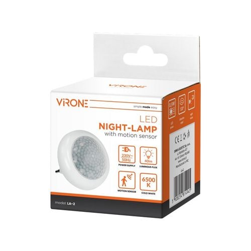 lampka nocna led z czujnikiem ruchu i zmierzchu 120st 8xled - on- la-2 na Arena.pl