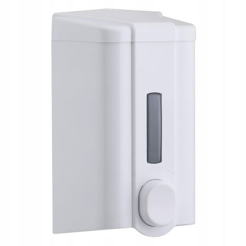 Dozownik Pojemnik do mydła płynie zbiornik 500 ml Biały Naścienny ATEST PZH na Arena.pl