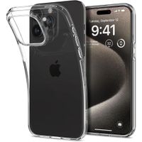 etui na iphone 15 pro max liquid crystal - przezroczyste