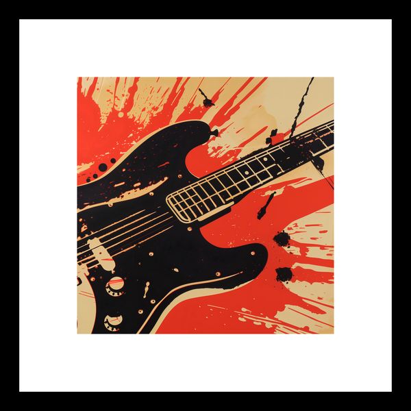 Plakat 20x20cm Gitara Elektryczna zdjęcie 3