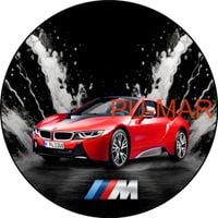 Opłatek na tort Urodziny BMW Auto Samochód Logo Tekst Gratis