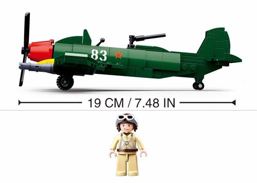 KLOCKI SLUBAN WWII Smiglowiec IL 170 - B0683  Kompatybilne z LEG COB na Arena.pl