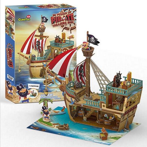 Puzzle 3D Statek Piracki Ze Skarbem 8325 na Arena.pl
