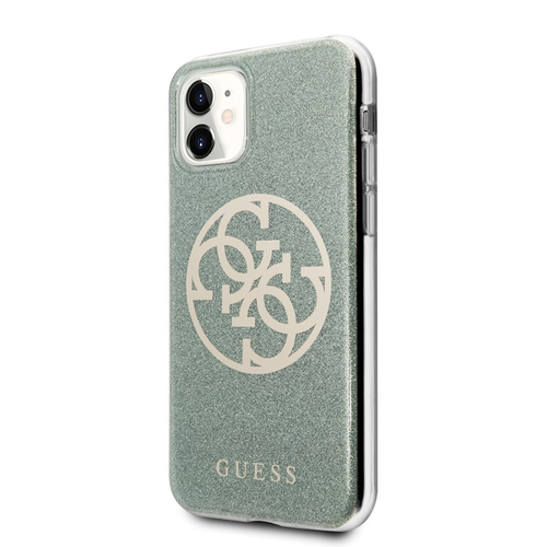 Guess Circle Glitter 4G - Etui do iPhone 11 (khaki) na Arena.pl