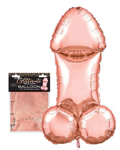 glitterati, 3ft rose gold mylar balloon na Arena.pl