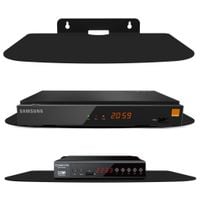 Półka metalowa ścienna uchwyt na dekoder RTV ROUTER WIFI TUNER czarna