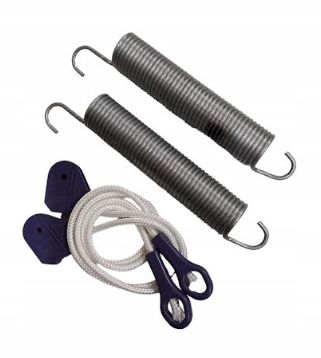 Kpl. sprężyn i linek zawiasu drzwi zmywarki Beko zdjęcie 1