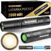 MOCNA LATARKA LED TAKTYCZNA WOJSKOWA WODOODPORNA BARDZO MOCNA 2000lm