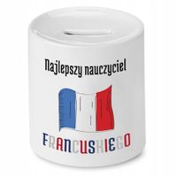 Skarbonka Na Dzień Nauczyciela Francuskiego Z Nadrukiem Ze Zdjęciem