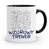 Dla Trenera Trenerki Kubek Czarny Wzorowy Trener Z Nadrukiem Ze Zdjęciem