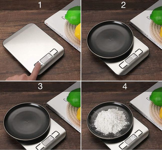 WAGA KUCHENNA elektroniczna precyzyjna WAGA wyświetlacz LCD 5000g SREBRNA zdjęcie 7