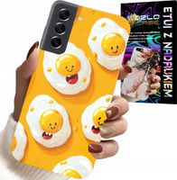ETUI DO SAMSUNG GALAXY S21 FE - SŁODKIE UŚMIECHNIĘTE JAJKA CASE + FOLIA
