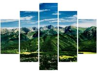 105CM 150CM OBRAZ 5 ELEM DOLINA TATRACH DRUK