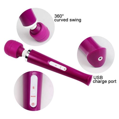 stymulator magic massager wand usb white 10 function na Arena.pl