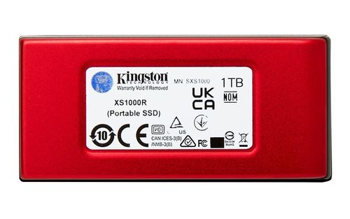Przenośny zewnętrzny dysk SSD 1TB KINGSTON XS1000R USB 3.2 czerwony na Arena.pl