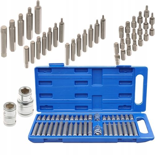 VORFAL ZESTAW BITÓW KLUCZY IMBUS SPLINE TORX 40 EL BITY W WALIZCE V08070 na Arena.pl