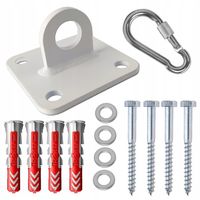 Mocowanie sufitowe BIAŁE uchwyt montażowy fotela hamaka worka gumy Aerial